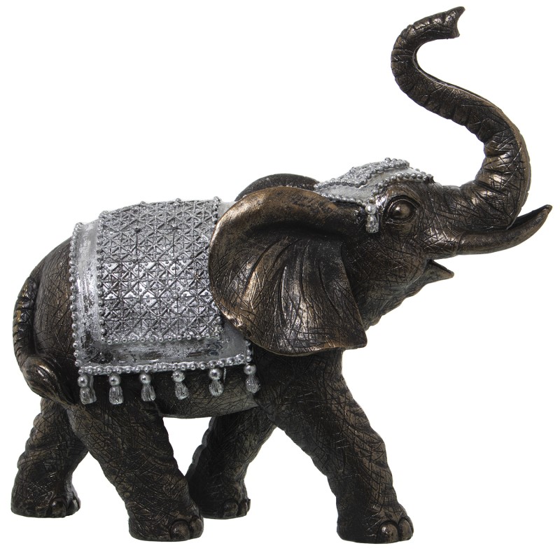 50405 Figura Resina Elefante Plateado - Imagen 1