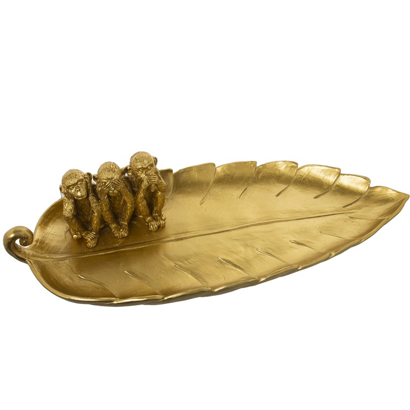 50406 Centro Resina C y Monos Dorada - Imagen 1