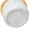 Macetero Cerámica Ø24Cm Gris C y Bolitas Madera - Imagen 5