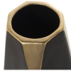 Jarrón Cerámica Dorado y Negro Mate - Imagen 2