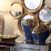 Centro Cerámica Azul y Dorada - Imagen 3