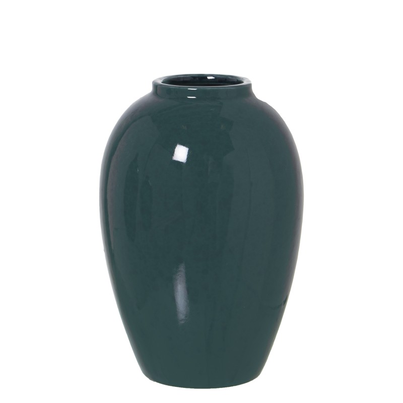 51181 Jarrón Cerámica Verde Oscuro - Imagen 1