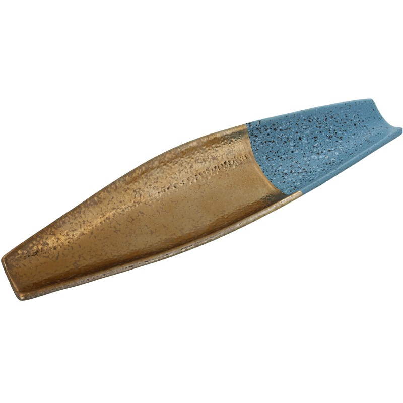 52701 Centro Cerámica Dorado y Azul - Imagen 1