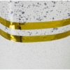 Jarr N Cer Mica Plateado y Blanco C y Franjas Oro - Imagen 4