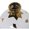 Jarrón Cerámica Blanco y Oro - Imagen 2