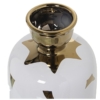 Jarrón Cerámica Blanco y Oro - Imagen 2
