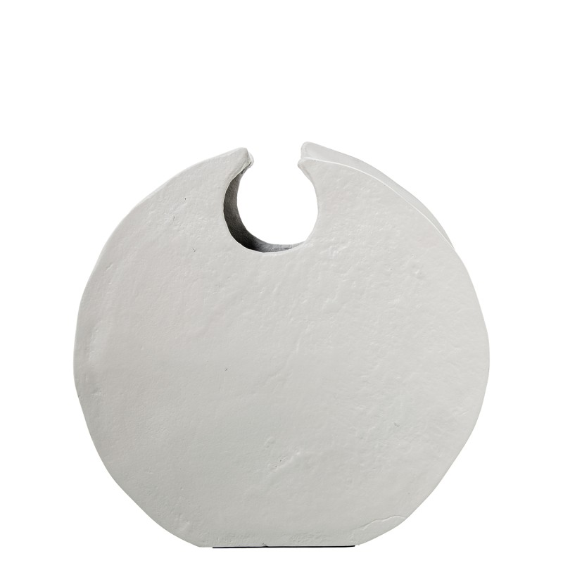 53069 Jarrón Aluminio 31Cm Blanco - Imagen 1