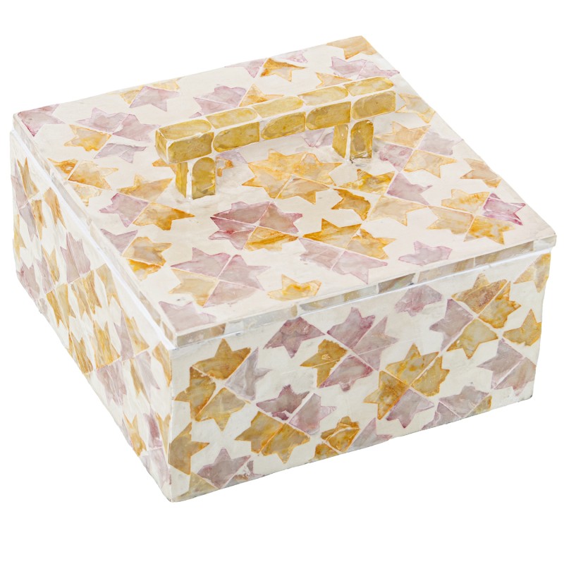 53173 Caja C y Asa Nácar y Ratán - Imagen 1