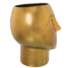 Jarron Ceramica Rostro Oro 30Cm y Boca:ø15Cm - Imagen 2