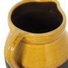 Jarra C y Asa Cerámica Amarillo Brillo y Marrón Mate Boca:ø12 y 5Cm - Imagen 4