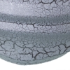 Jarrón Cerámica 23Cm Gris Craquelado y Plata - Imagen 4