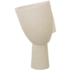 Jarrón Ceramica 46Cm Rostro Beige Moteado Base:ø12 y 5Cm - Imagen 2