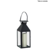 Farol Portavelas 48Cm Metal Negro