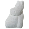 Figura Hipopótamo Cerámica Gris Arena - Imagen 4