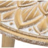 Mesa Auxiliar Madera Calada Blanco y Natural - Imagen 2