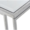 Mesa Entrada Metal Plateado C y Cristal Espejo - Imagen 3