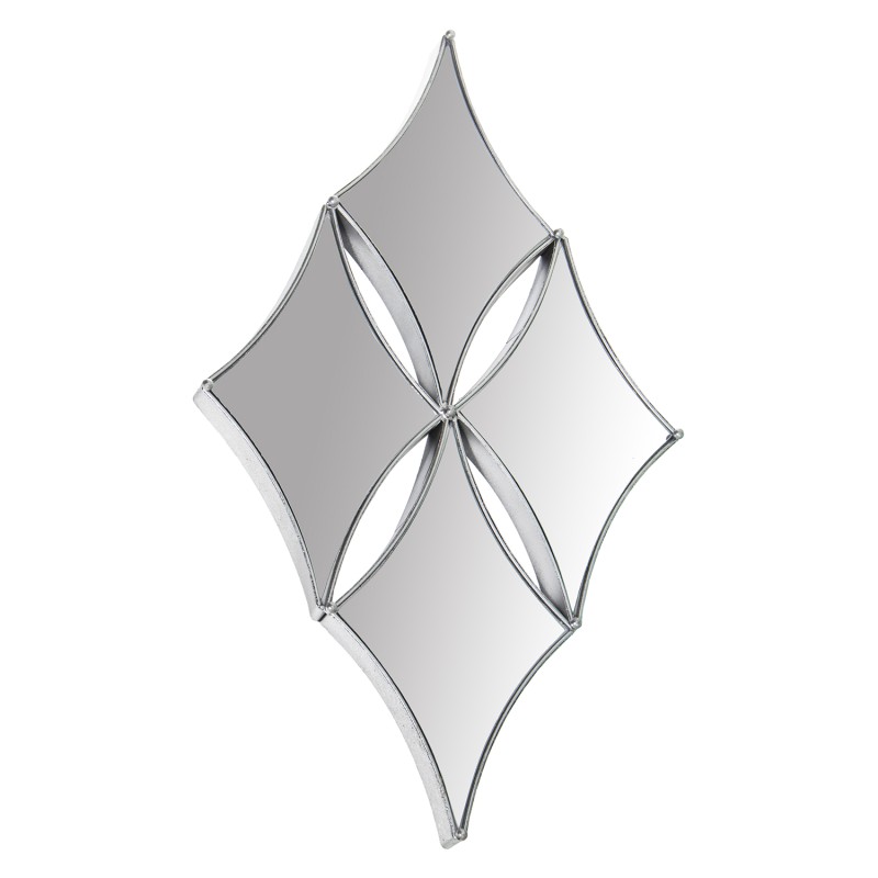 71755 Espejo Metal Plateado y Cada - Imagen 1