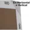 Espejo de Pared Blanco Decapémadera Eucalipto y - Imagen 3