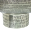 Jarrón Aluminio Tallado Plata Envejecida - Imagen 4