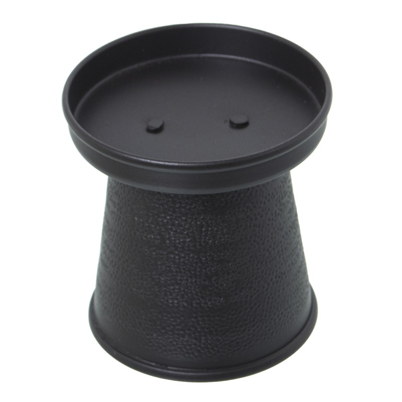 74172 Portavela Tallado Aluminio Negro y 5Cm - Imagen 1