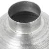 Jarrón Aluminio Tallado Plata Envejecida - Imagen 2