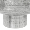 Jarrón Aluminio Tallado Plata Envejecida - Imagen 4