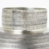 Jarrón Aluminio Tallado Plata Envejecida - Imagen 5