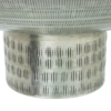 Jarrón Aluminio Tallado Plata Envejecida - Imagen 3