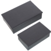 Set 2 Cajas Aluminio Tallado Negro 22 y