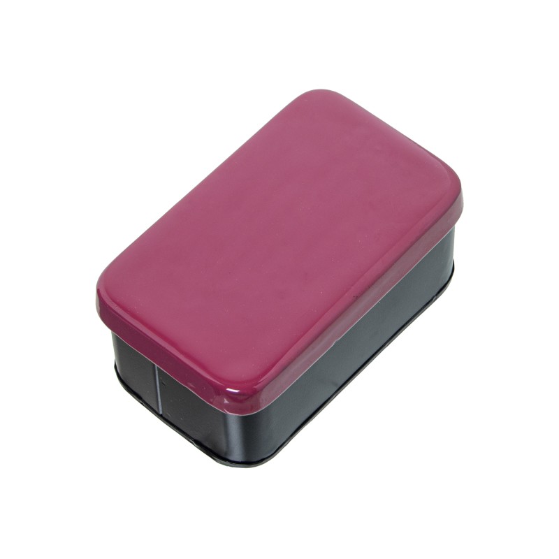 75869 Caja Metal Esmaltado Rosa Oscuro y 5Cm - Imagen 1