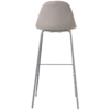 Taburete Pp y Tela Beige C y Patas Metal Cromado y Alt.asiento:80Cm - Imagen 7