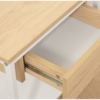 Mesa Auxiliar Metal Blanco Madera Natural y Madera: Dm - Imagen 4