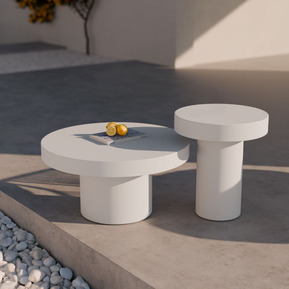 Mesa auxiliar MIRKO blanco - Imagen 6