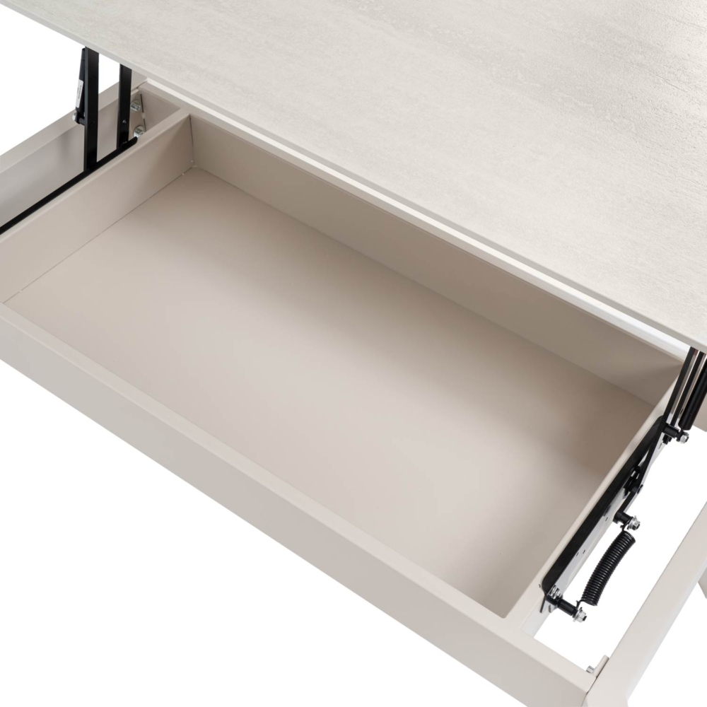 Mesa centro elevable ROLAND travertino/beige - Imagen 5