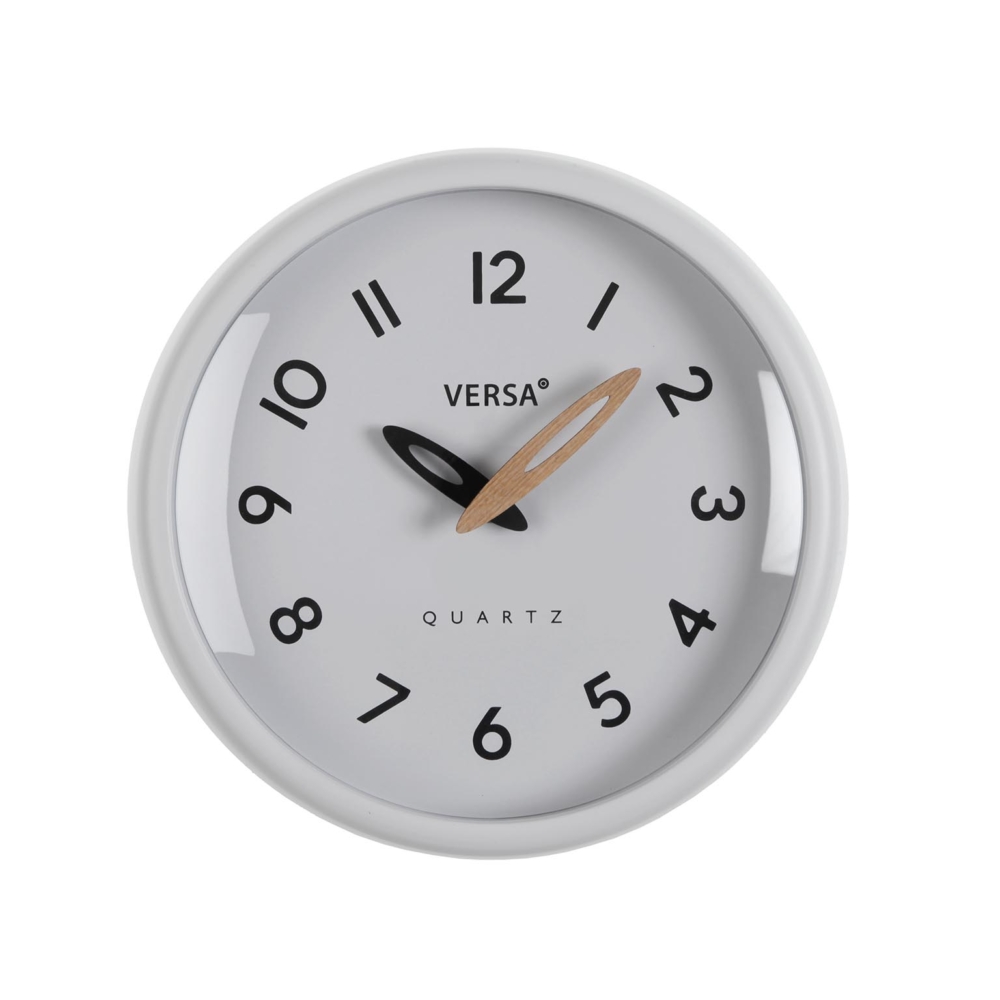 22360044 RELOJ DE PARED BLANCO MARCO BLANCO 24,4CM - Imagen 1