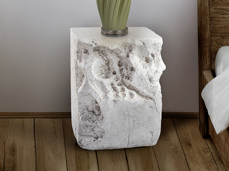 409483 BLOCK- MESA AUXILIAR BLANCA - Imagen 1