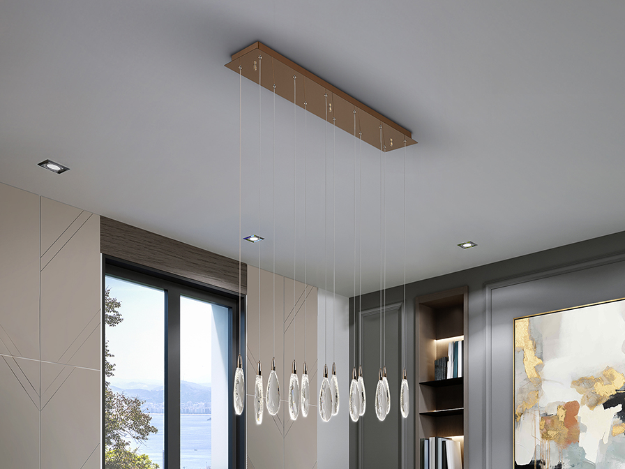 452311 LAGRIMAS- LAMPARA ORO ROSA - Imagen 1