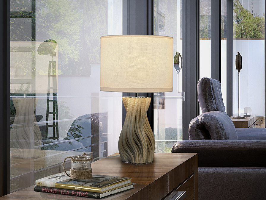 HyperFocal: 0 MERLIN- SOBREMESA CERAMICA-GRIS - Imagen 1