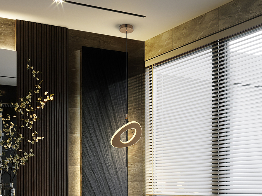 690683 MIRENA- LAMPARA ORO ROSA - Imagen 1