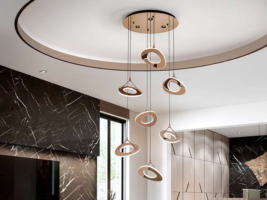 690847 MIRENA- LAMPARA ORO ROSA - Imagen 1