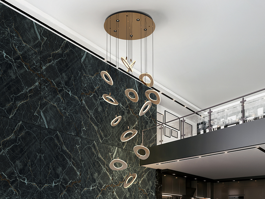 690928 MIRENA- LAMPARA ORO ROSA - Imagen 1