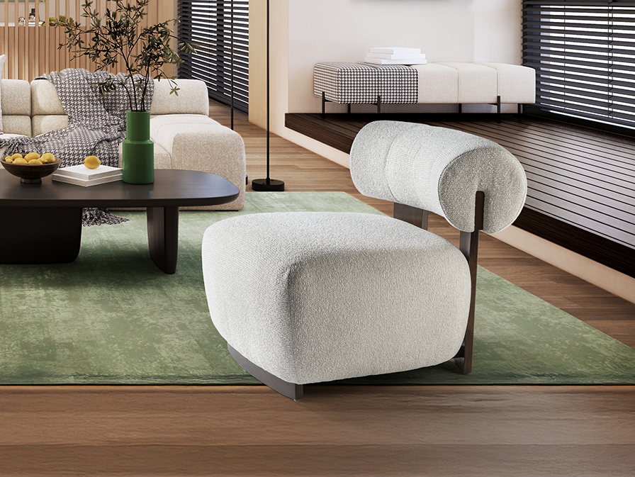 Consola y espejo plata 0002 NAOMI- BUTACA NOGAL/CRUDO - Imagen 1