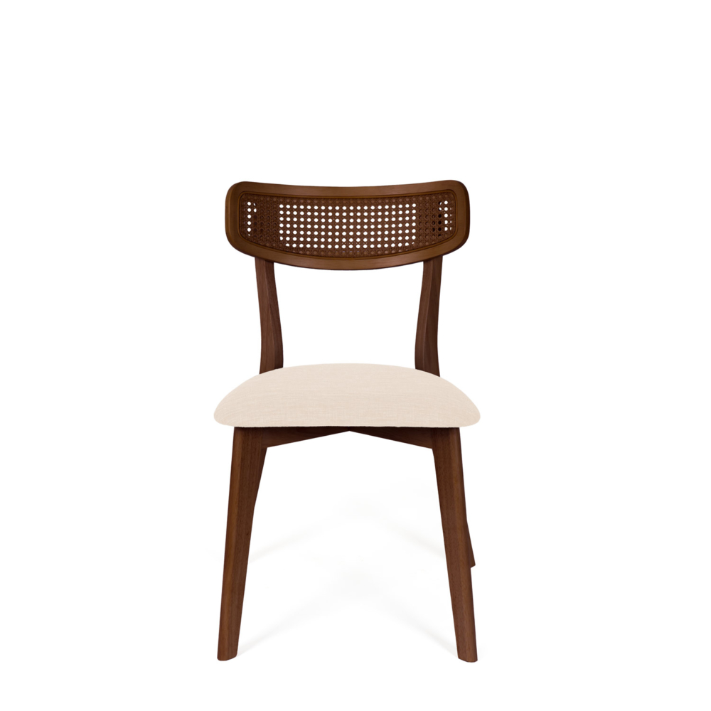 SILLA SHIRLEY NOGAL BEIGE - Imagen 4