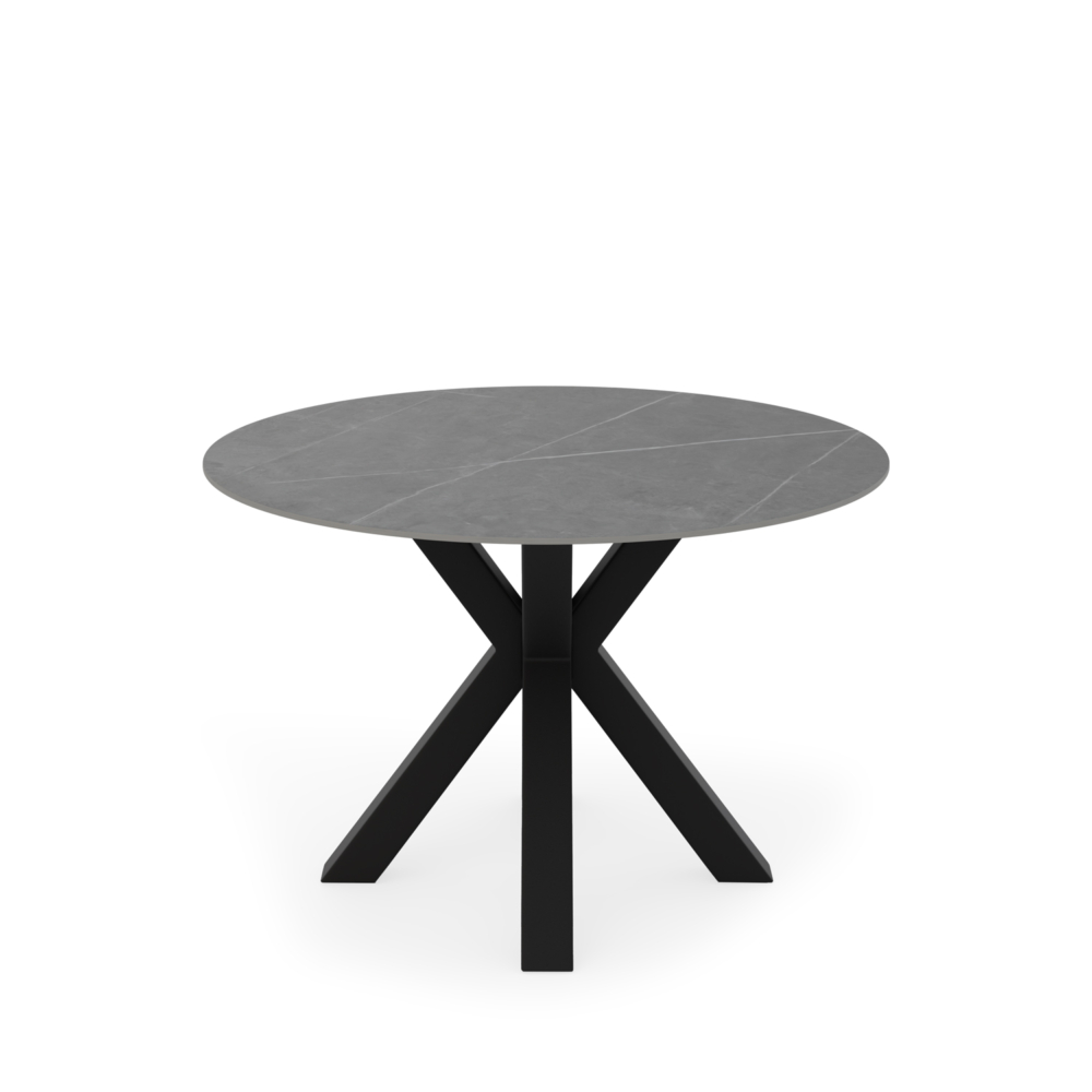 MESA FIJA FIORELLA 120 CM GRIS/NEGRO - Imagen 2