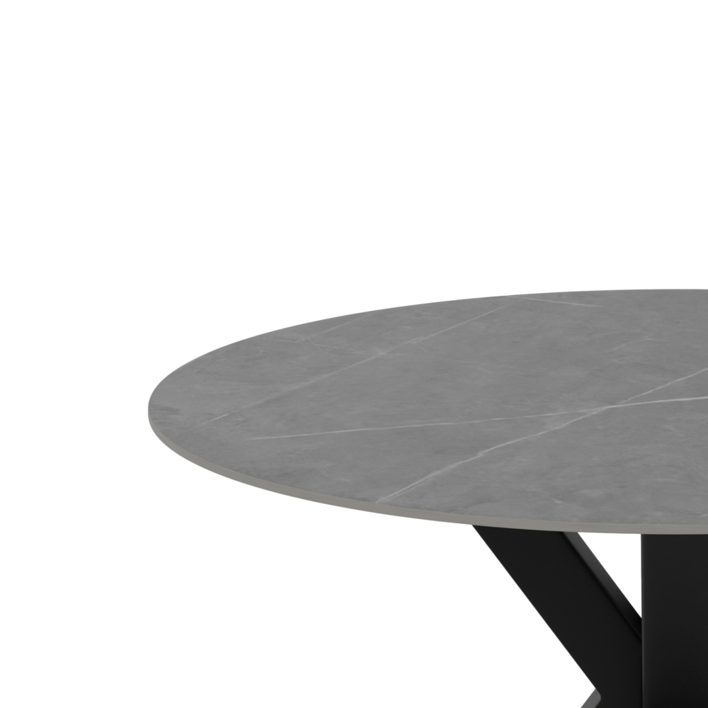 MESA FIJA FIORELLA 120 CM GRIS/NEGRO - Imagen 3
