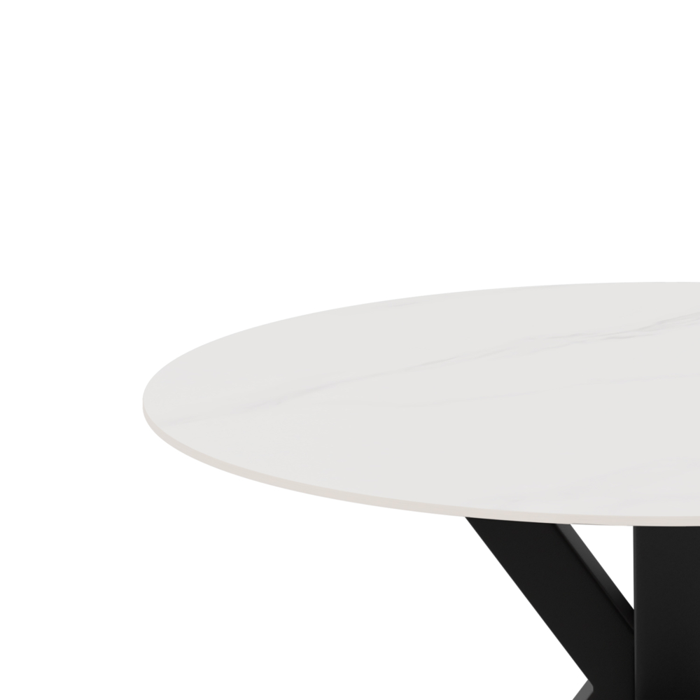 MESA FIJA FIORELLA 120 CM BLANCO/NEGRO - Imagen 3