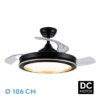 VENTILADOR DC PICOLO NEGRO/ORO ASPAS MEMORIA