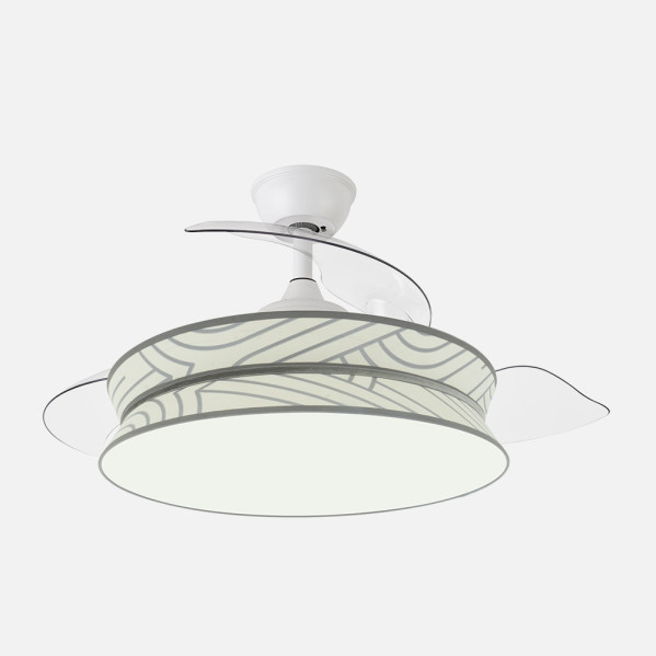 ventilador-decor-72w-blanco-blanco-plata-108d-3asp-7200lm-3000-4000-6000k-remoto-memo-temp VENTILADOR DECOR BLANCO/BLANCO PLATA REMOTO+MEMO+TEMP - Imagen 1