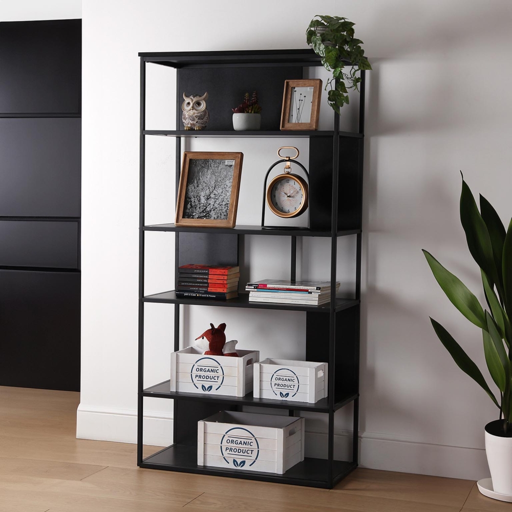 ESTANTERIA METAL NEGRO 160x80 - Imagen 2