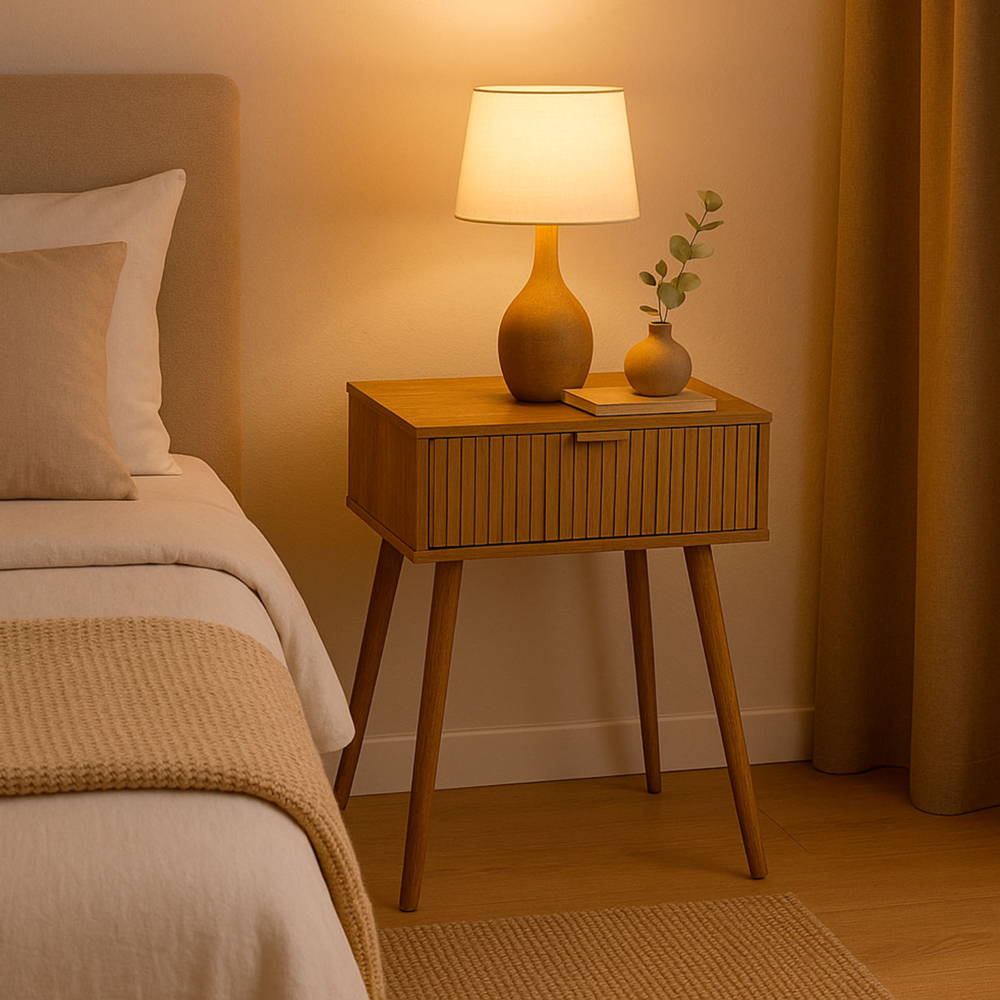 MESITA DE NOCHE NOLAN MADERA - Imagen 2